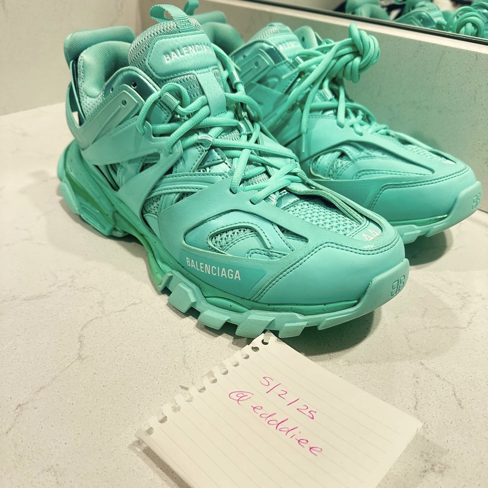 Balenciaga Men’s Track Sneakers - Mint Green